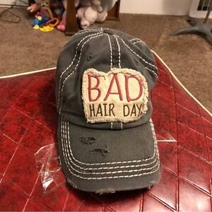 Bad Hair Day Canvas adjustable Hat